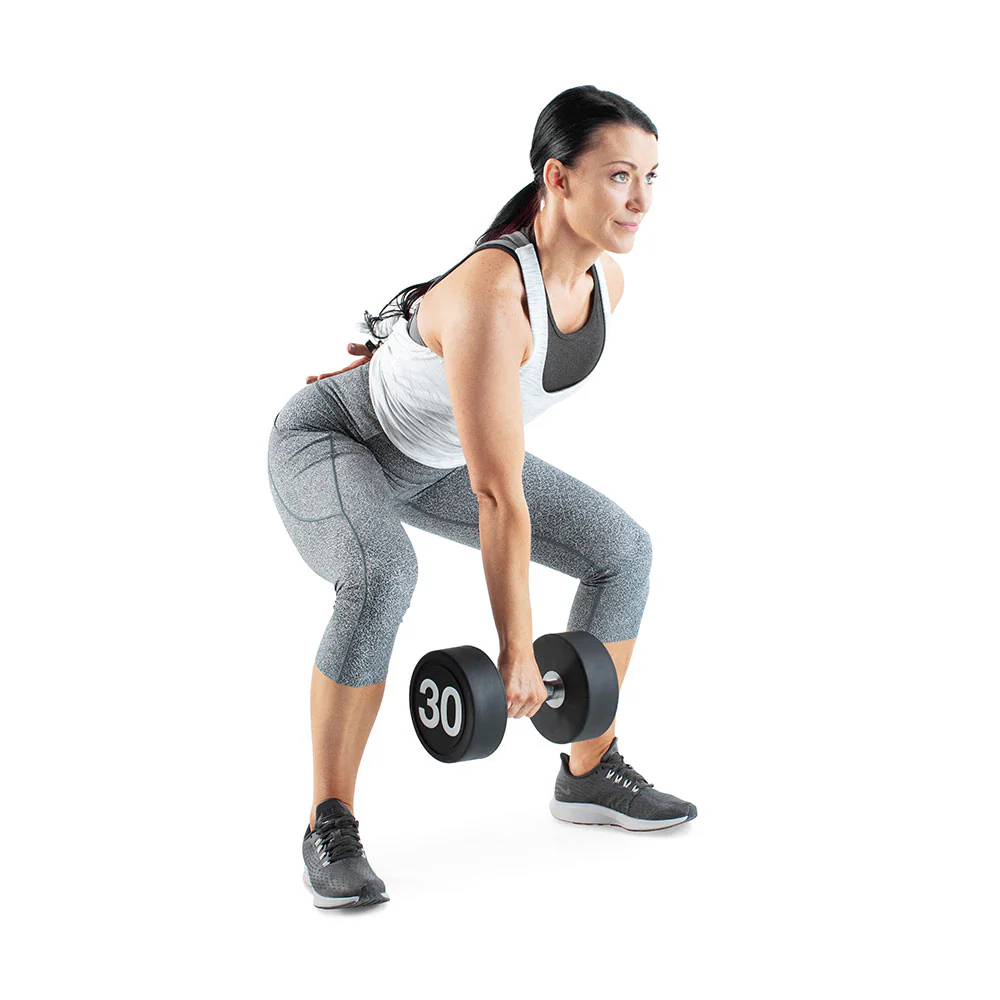 5-30LBS URETHANE ROUND DUMBBELL SET WITH STAND - Image 10