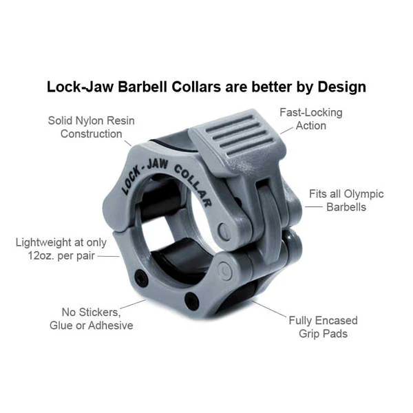 Lock-Jaw PRO 2 - 2" Olympic Barbell Collars - Black - Image 3