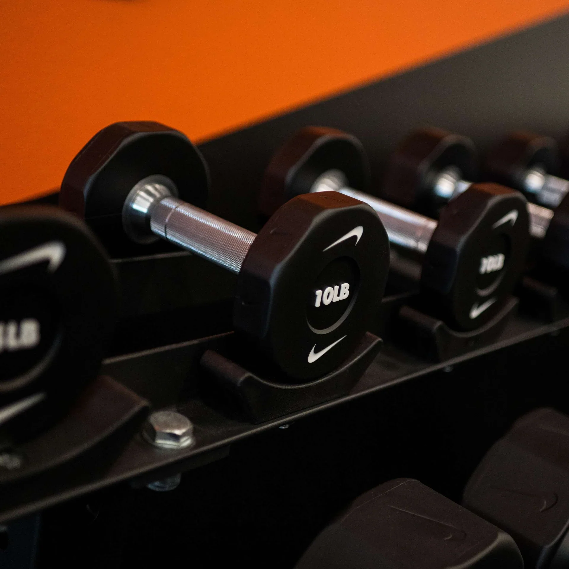 Nike Strength Pro Urethane Dumbbell 5-50LB Set with Rack - Image 3