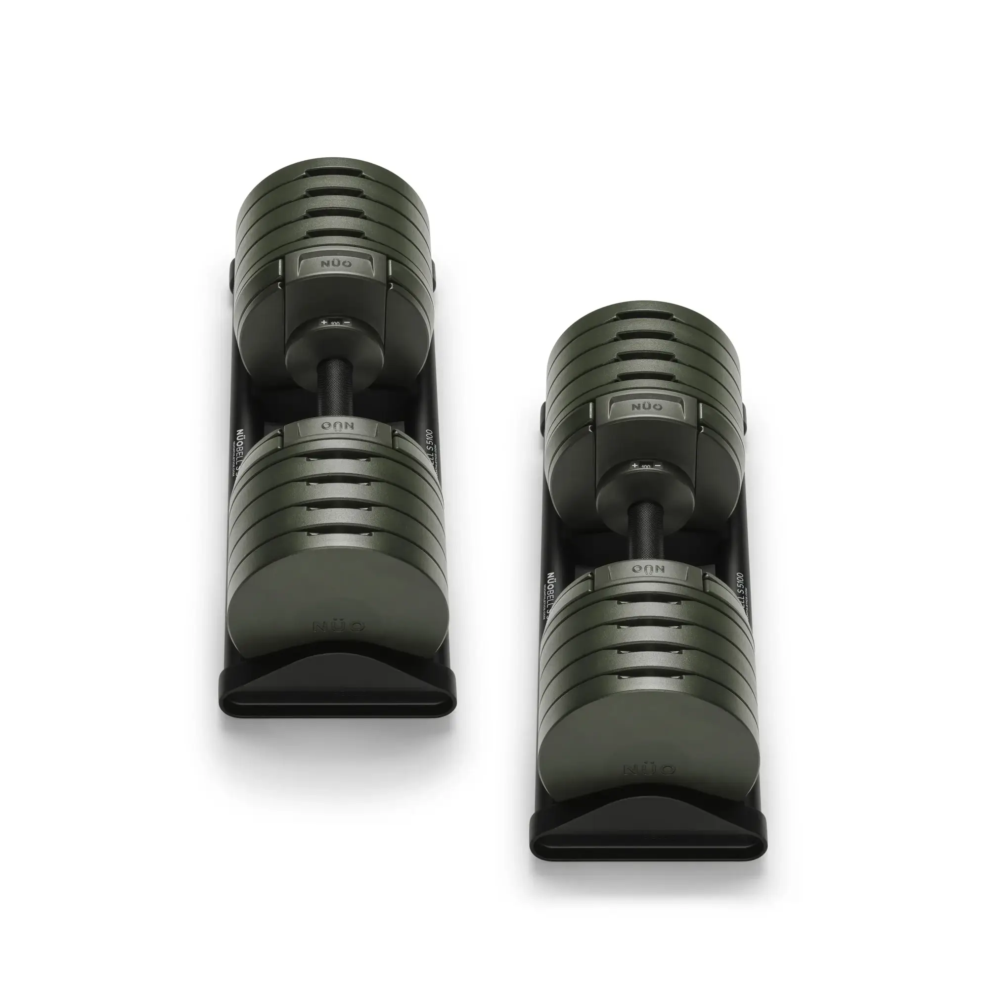 NUOBELL S 5100 Green - Adjustable Dumbbell Pair - Image 8
