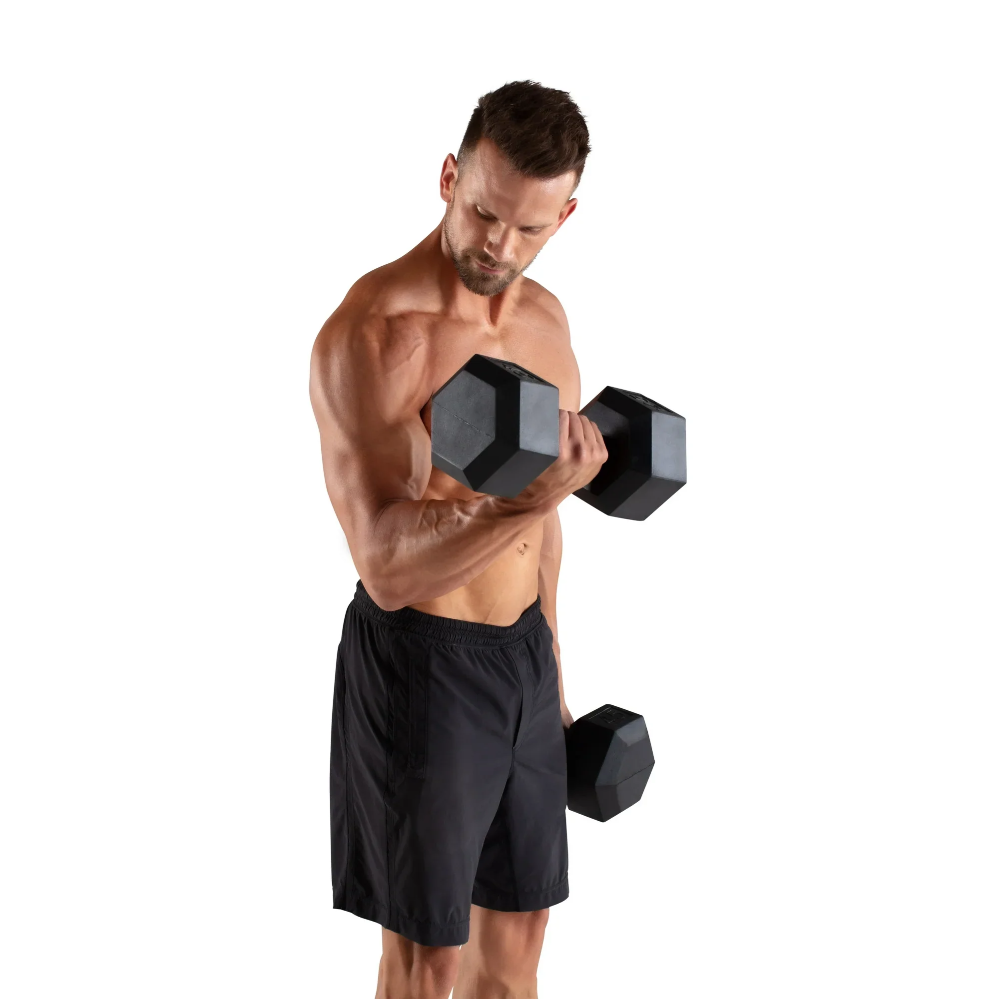 Weider - Rubber Hex Dumbbell - 110lbs - Image 3